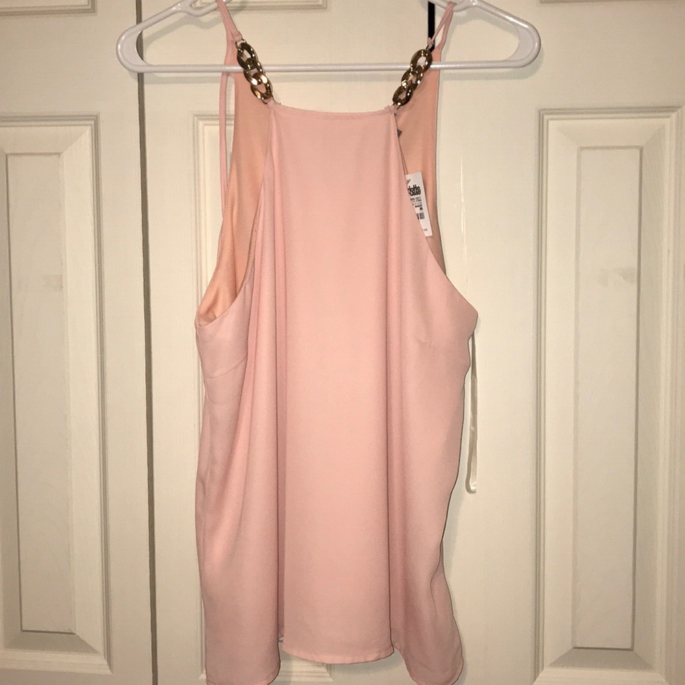 Pink dressy tank top
